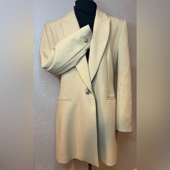Zara Jackets & Blazers - Zara Long Oversized Single Button Blazer with Shoulder pads Size XL